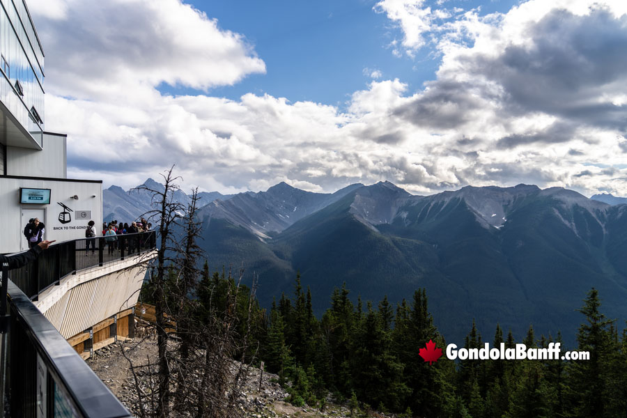 Top Patio Circling the Banff Gondola