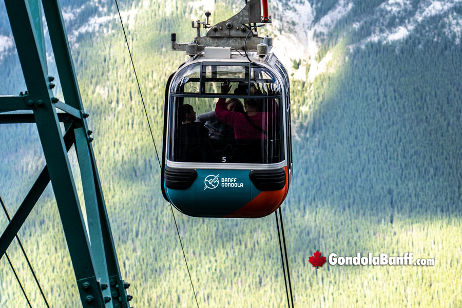 Banff Gondola Car at Sulphur Mountain Top 3