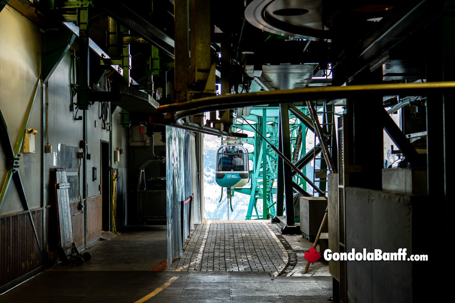 Banff Gondola Cars at Sulphur Mountain Top