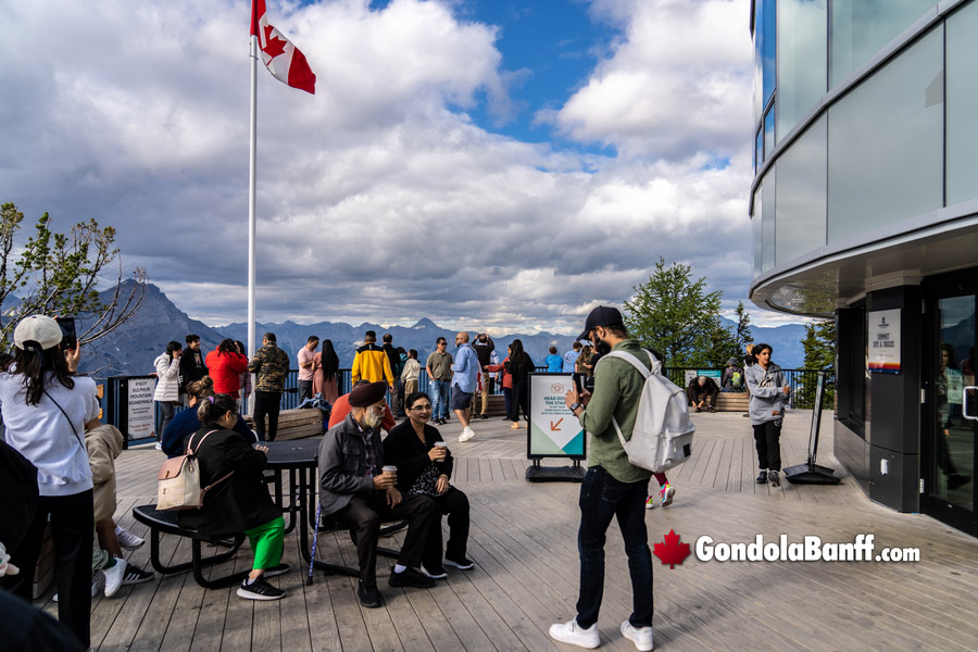 Large Patio Area at the Top of the Gondola