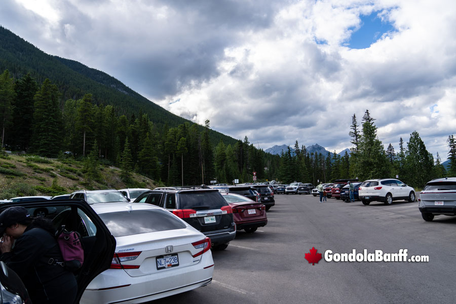 Base Level Banff Gondola Parking Area