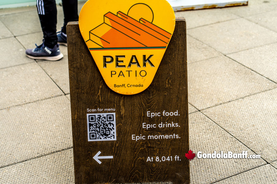 Peak Patio at the Banff National Park Gondola