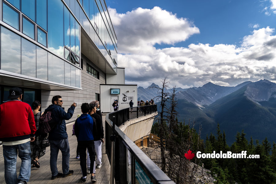 The 360 Degree Patio atop the Banff Gondola