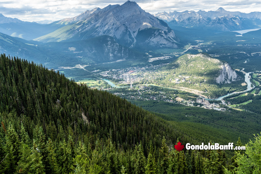 Banff Gondola Sulphur Boardwalk Views