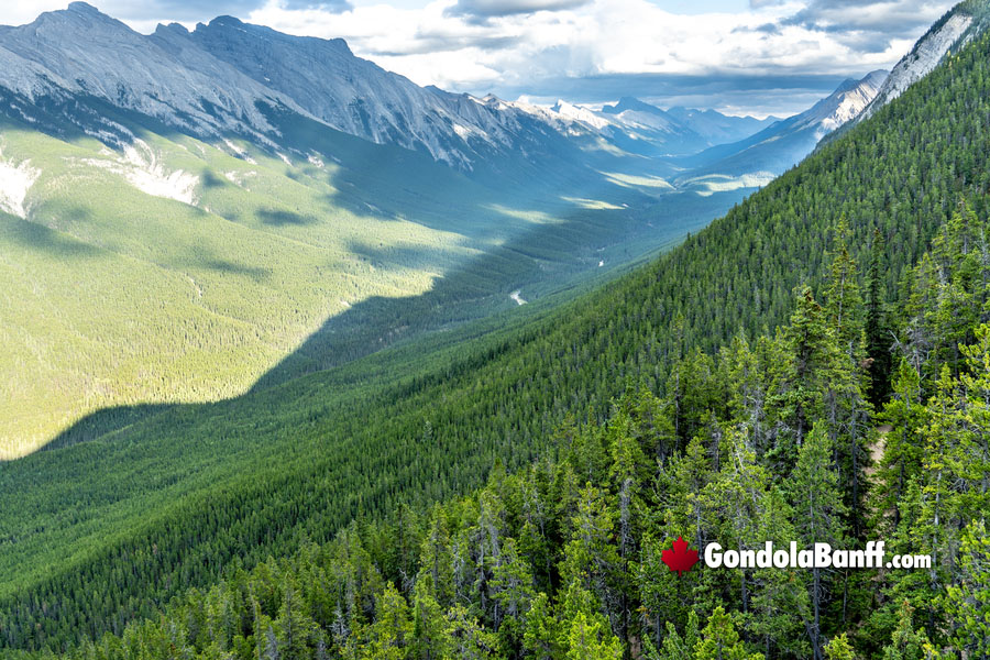 Changing Views as you go up the Banff Gondola