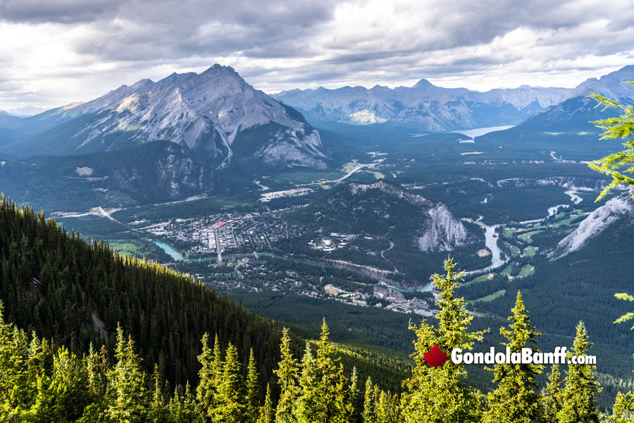 Banff Townsite Views from Sulphur Mountain Summit