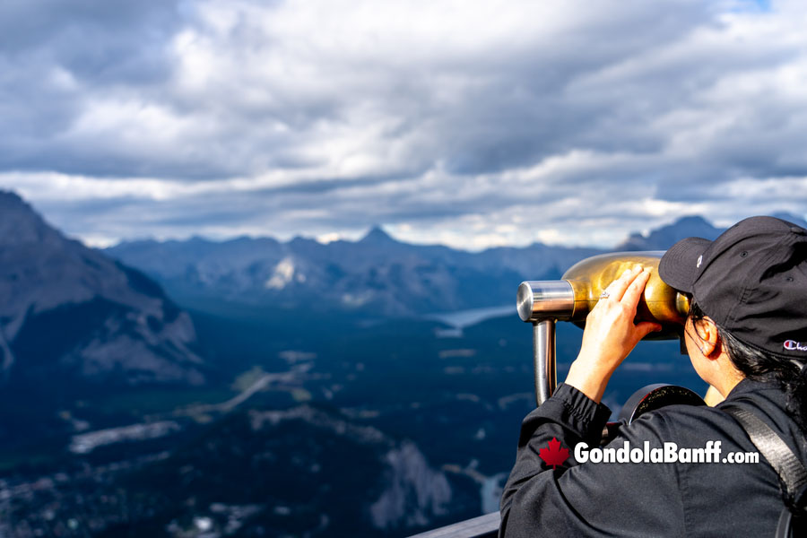 Binocular Views at the Sulphur Mountain Summit