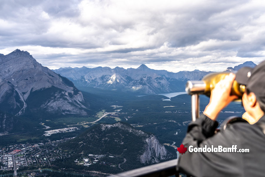 More Binocular Views atop Sulphur Mountain