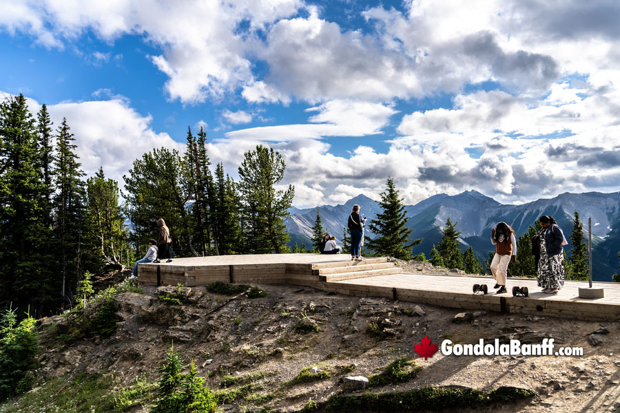 Rear Views from the Walking Platform Sulphur Mountain