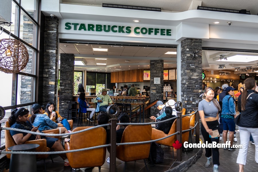 Starbucks at the Lower Station Banff National Park Gondola