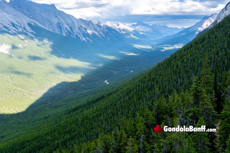 View Riding Up 3 Banff National Park Gondola