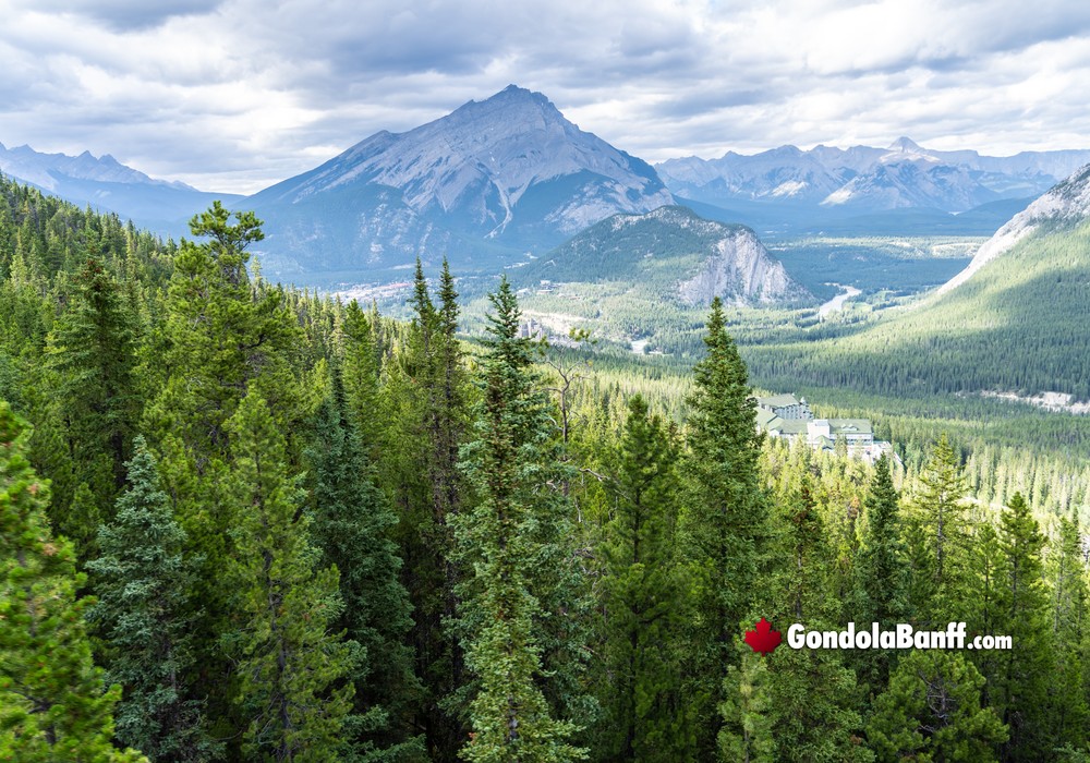 Views Going Up Banff Gondola