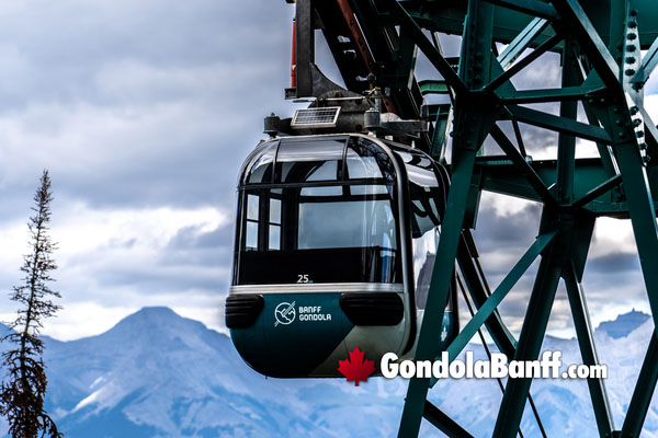 Banff Gondola Car at Top of Sulphur Mountain