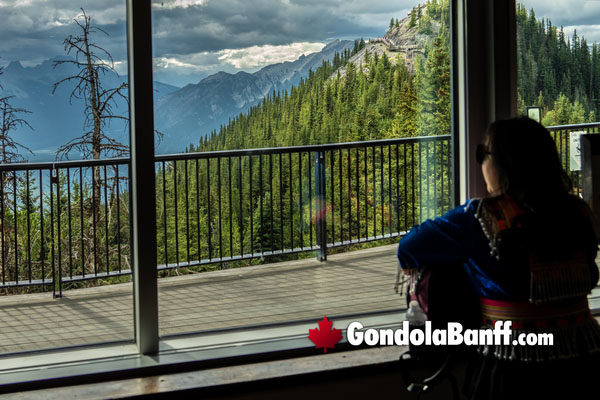 Banff Gondola Observation Deck from Inside