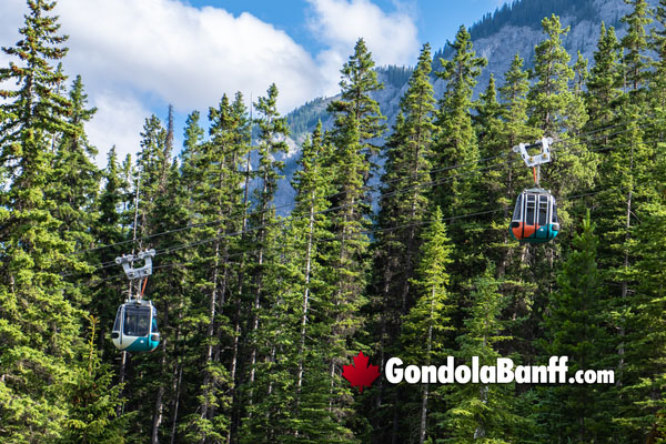 Banff Gondola Start of Ride