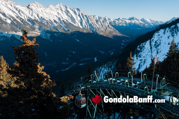 Winter Nights Banff Gondola Ride Up